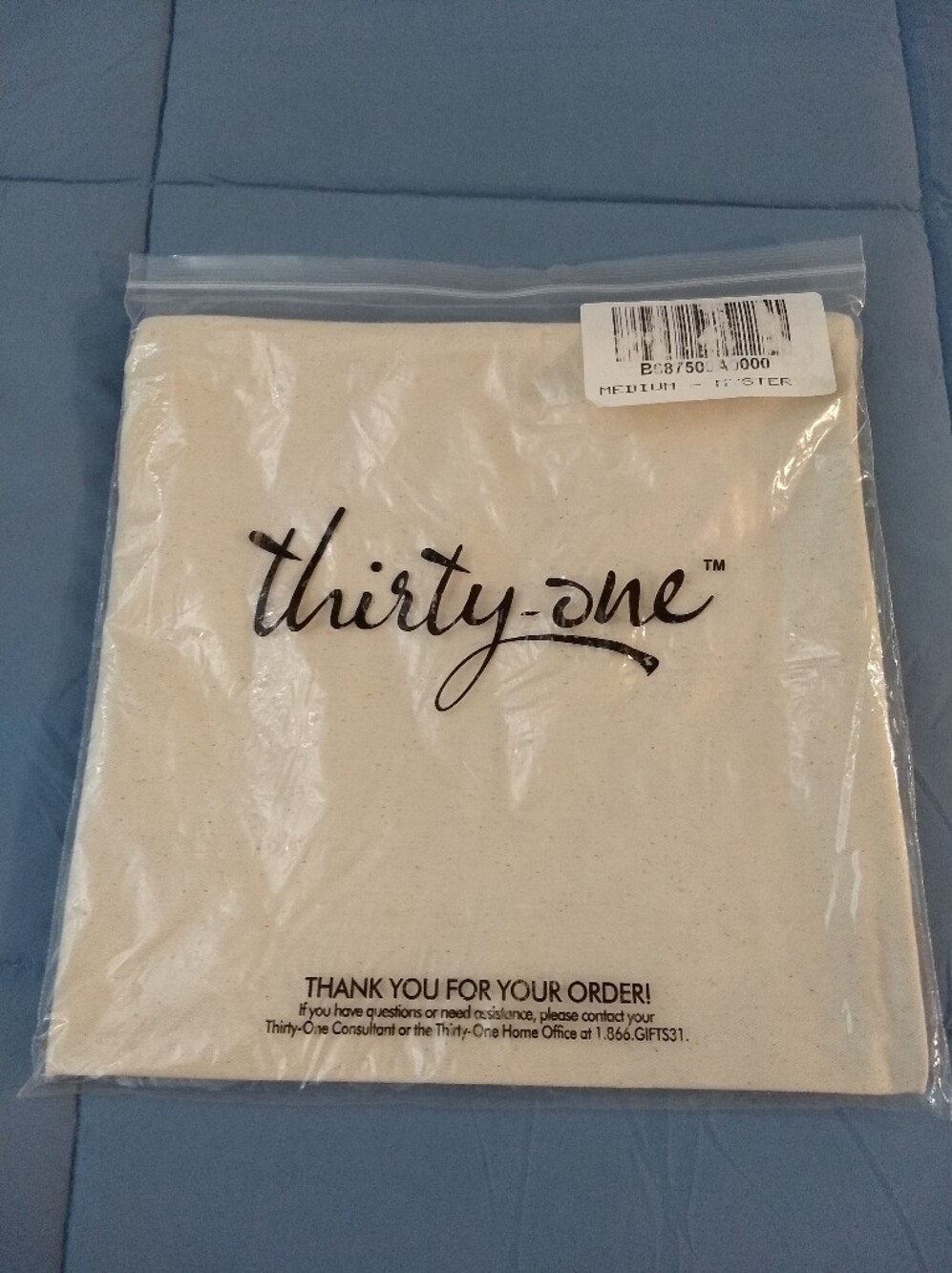 Thirty One Pillow Cover - 24" x 24" - Natural Canvas - NWT